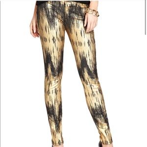 Marciano Metallic Gold and Black Jeans